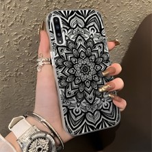 HONTINGA Samsung Galaxy A50S ile Uyumlu Kılıfı Silikon Kenar Sert Arka Düşüme Önleyici Basitlik Anti Düşme Kamera Korumali Iran Halısı Desen Telefon Kılıfı Kadın ve Erkek Için Uygundur K1-0514