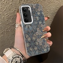 HONTINGA Realme C75 ile Uyumlu Kılıfı Silikon Kenar Sert Arka Düşüme Önleyici Basitlik Anti Düşme Kamera Korumali Vintage Desen Telefon Kılıfı Kadın ve Erkek Için Uygundur K1-0630