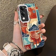 HONTINGA Vivo Y04 ile Uyumlu Kılıfı Silikon Kenar Sert Arka Düşüme Önleyici Basitlik Anti Düşme Kamera Korumali Geleneksel Kültür Desen Telefon Kılıfı Kadın ve Erkek Için Uygundur K1-0828