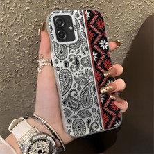 HONTINGA Samsung Galaxy A07 ile Uyumlu Kılıfı Silikon Kenar Sert Arka Düşüme Önleyici Basitlik Anti Düşme Kamera Korumali Bordo Renkli Halı Desen Telefon Kılıfı Kadın ve Erkek Için Uygundur K1-0700