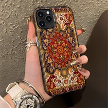 HONTINGA iPhone 11 Pro Max ile Uyumlu Kılıfı Silikon Kenar Sert Arka Düşüme Önleyici Basitlik Anti Düşme Kamera Korumali Iran Halısı Desen Telefon Kılıfı Kadın ve Erkek Için Uygundur K1-0514