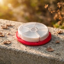 Ness Global 6 Bölmeli Kapaklı Yuvarlak Kahvaltılık Seti (30X30 Cm)