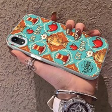 HONTINGA iPhone Xr ile Uyumlu Kılıfı Silikon Kenar Sert Arka Düşüme Önleyici Basitlik Anti Düşme Kamera Korumali Çay Keyfi Desen Telefon Kılıfı Kadın ve Erkek Için Uygundur K1-0826