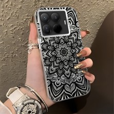 HONTINGA Xiaomi 15T Pro ile Uyumlu Kılıfı Silikon Kenar Sert Arka Düşüme Önleyici Basitlik Anti Düşme Kamera Korumali Iran Halısı Desen Telefon Kılıfı Kadın ve Erkek Için Uygundur K1-0514