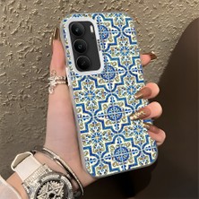 HONTINGA Realme 14X ile Uyumlu Kılıfı Silikon Kenar Sert Arka Düşüme Önleyici Basitlik Anti Düşme Kamera Korumali Klasik Halı Desen Telefon Kılıfı Kadın ve Erkek Için Uygundur K1-0625