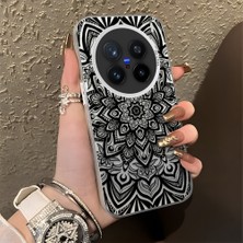 HONTINGA Vivo X200 Pro ile Uyumlu Kılıfı Silikon Kenar Sert Arka Düşüme Önleyici Basitlik Anti Düşme Kamera Korumali Iran Halısı Desen Telefon Kılıfı Kadın ve Erkek Için Uygundur K1-0514