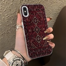 HONTINGA iPhone x ile Uyumlu Kılıfı Silikon Kenar Sert Arka Düşüme Önleyici Basitlik Anti Düşme Kamera Korumali Güzel Halı Desen Telefon Kılıfı Kadın ve Erkek Için Uygundur K1-0699