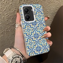 HONTINGA Poco X7 Pro ile Uyumlu Kılıfı Silikon Kenar Sert Arka Düşüme Önleyici Basitlik Anti Düşme Kamera Korumali Klasik Halı Desen Telefon Kılıfı Kadın ve Erkek Için Uygundur K1-0625