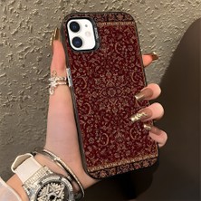 HONTINGA iPhone 12 Mini ile Uyumlu Kılıfı Silikon Kenar Sert Arka Düşüme Önleyici Basitlik Anti Düşme Kamera Korumali Güzel Halı Desen Telefon Kılıfı Kadın ve Erkek Için Uygundur K1-0699