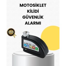 İntora Çelik Gövdeli Alarm Disk Kilidi Motosiklet ve Bisiklet Için Güvenlik