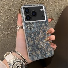 HONTINGA iPhone 17 Pro ile Uyumlu Kılıfı Silikon Kenar Sert Arka Düşüme Önleyici Basitlik Anti Düşme Kamera Korumali Vintage Desen Telefon Kılıfı Kadın ve Erkek Için Uygundur K1-0630