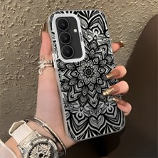 HONTINGA Samsung Galaxy S25 Fe ile Uyumlu Kılıfı Silikon Kenar Sert Arka Düşüme Önleyici Basitlik Anti Düşme Kamera Korumali Iran Halısı Desen Telefon Kılıfı Kadın ve Erkek Için Uygundur K1-0514