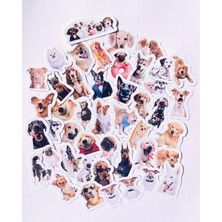 Sevimli Köpekler Sticker Set Bullet Journal Ajanda Laptop Telefon Tablet Etiket Çıkartma