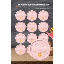 Ceres Studio Bu Pakette Mutluluk Var Sticker Seti Bu-3 12 Adet Etiket | Yapışkanlı, Parlak Kuşe Çıkartma Kağıdı