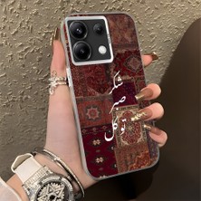 HONTINGA Redmi Note 13 Pro 5g ile Uyumlu Kılıfı Silikon Kenar Sert Arka Düşüme Önleyici Basitlik Anti Düşme Kamera Korumali Klasik Halı Desen Telefon Kılıfı Kadın ve Erkek Için Uygundur K1-0616