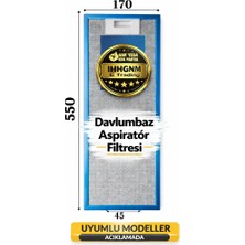 Hgnm E-Trading 17x55 Aspiratör Davlumbaz Metal Yağ Filtresi 480122102186 – 550x170 mm Filtre Teli E29