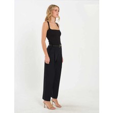 Lefon Kadın Kare Yaka Askılı Bluz 071857