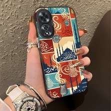 HONTINGA Oppo A60 ile Uyumlu Kılıfı Silikon Kenar Sert Arka Düşüme Önleyici Basitlik Anti Düşme Kamera Korumali Geleneksel Kültür Desen Telefon Kılıfı Kadın ve Erkek Için Uygundur K1-0828