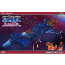 Hasegawa CW08 64508 1/1500 Ölçek, Uzay Korsanı (Arcadia) Savaş Gemisi, Creator Works Serisi, Bilim Kurgu Plastik Model Kiti