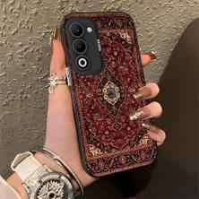HONTINGA Oppo A5 5g ile Uyumlu Kılıfı Silikon Kenar Sert Arka Düşüme Önleyici Basitlik Anti Düşme Kamera Korumali Klasik Halı Desen Telefon Kılıfı Kadın ve Erkek Için Uygundur K1-0616