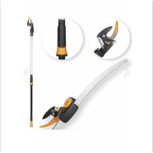 Fiskars UPX86 Powergear Yüksek Dal Kesme Makası +Testere Bypass Hediyeli