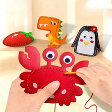 Tineke 6 Adet Çocuklar Için Kendin Yap Montessori Keçe Dikiş El Sanatları Seti 3 Yaş Üzeri Çocuklar Için