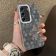 HONTINGA Tecno Camon 40 ile Uyumlu Kılıfı Silikon Kenar Sert Arka Düşüme Önleyici Basitlik Anti Düşme Kamera Korumali Vintage Desen Telefon Kılıfı Kadın ve Erkek Için Uygundur K1-0630
