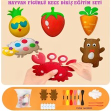 Tineke Çocuklar Için 6 Adet Kendin Yap Montessori Keçe Dikiş El Sanatları Seti 3 Yaş Üzeri Çocuklar Için