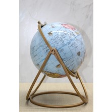 Twin Store Dekoratif Metal Standlı Dünya Küre - Model 2