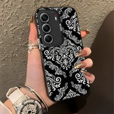 HONTINGA Tecno Camon 40 ile Uyumlu Kılıfı Silikon Kenar Sert Arka Düşüme Önleyici Basitlik Anti Düşme Kamera Korumali Klasik Halı Desen Telefon Kılıfı Kadın ve Erkek Için Uygundur K1-0625