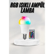 İntora Akıllı Rgb LED Ampul LED Uzaktan Kumandalı Renk Değiştiren Ampul