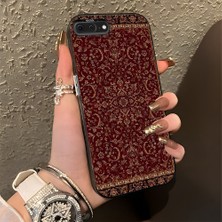 HONTINGA iPhone 7 Plus ile Uyumlu Kılıfı Silikon Kenar Sert Arka Düşüme Önleyici Basitlik Anti Düşme Kamera Korumali Güzel Halı Desen Telefon Kılıfı Kadın ve Erkek Için Uygundur K1-0699