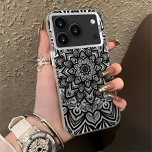 HONTINGA iPhone 17 Pro ile Uyumlu Kılıfı Silikon Kenar Sert Arka Düşüme Önleyici Basitlik Anti Düşme Kamera Korumali Iran Halısı Desen Telefon Kılıfı Kadın ve Erkek Için Uygundur K1-0514