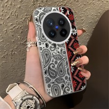 HONTINGA Vivo X200 Pro ile Uyumlu Kılıfı Silikon Kenar Sert Arka Düşüme Önleyici Basitlik Anti Düşme Kamera Korumali Bordo Renkli Halı Desen Telefon Kılıfı Kadın ve Erkek Için Uygundur K1-0700