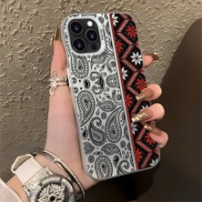 HONTINGA iPhone 13 Pro ile Uyumlu Kılıfı Silikon Kenar Sert Arka Düşüme Önleyici Basitlik Anti Düşme Kamera Korumali Bordo Renkli Halı Desen Telefon Kılıfı Kadın ve Erkek Için Uygundur K1-0700