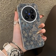 HONTINGA Vivo X200 Pro ile Uyumlu Kılıfı Silikon Kenar Sert Arka Düşüme Önleyici Basitlik Anti Düşme Kamera Korumali Vintage Desen Telefon Kılıfı Kadın ve Erkek Için Uygundur K1-0630