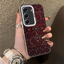 HONTINGA Tecno Camon 40 ile Uyumlu Kılıfı Silikon Kenar Sert Arka Düşüme Önleyici Basitlik Anti Düşme Kamera Korumali Güzel Halı Desen Telefon Kılıfı Kadın ve Erkek Için Uygundur K1-0699