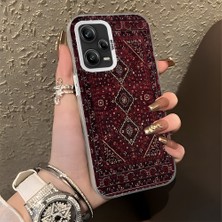 HONTINGA Redmi Note 12 Pro 5g ile Uyumlu Kılıfı Silikon Kenar Sert Arka Düşüme Önleyici Basitlik Anti Düşme Kamera Korumali Güzel Halı Desen Telefon Kılıfı Kadın ve Erkek Için Uygundur K1-0699