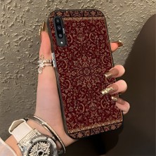 HONTINGA Samsung Galaxy A30S ile Uyumlu Kılıfı Silikon Kenar Sert Arka Düşüme Önleyici Basitlik Anti Düşme Kamera Korumali Güzel Halı Desen Telefon Kılıfı Kadın ve Erkek Için Uygundur K1-0699