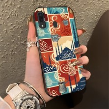 HONTINGA Samsung Galaxy A20 ile Uyumlu Kılıfı Silikon Kenar Sert Arka Düşüme Önleyici Basitlik Anti Düşme Kamera Korumali Geleneksel Kültür Desen Telefon Kılıfı Kadın ve Erkek Için Uygundur K1-0828