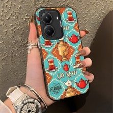 HONTINGA Poco X7 Pro ile Uyumlu Kılıfı Silikon Kenar Sert Arka Düşüme Önleyici Basitlik Anti Düşme Kamera Korumali Çay Keyfi Desen Telefon Kılıfı Kadın ve Erkek Için Uygundur K1-0826