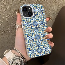 HONTINGA iPhone 13 Mini ile Uyumlu Kılıfı Silikon Kenar Sert Arka Düşüme Önleyici Basitlik Anti Düşme Kamera Korumali Klasik Halı Desen Telefon Kılıfı Kadın ve Erkek Için Uygundur K1-0625