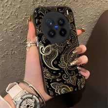 HONTINGA Vivo X200 Pro ile Uyumlu Kılıfı Silikon Kenar Sert Arka Düşüme Önleyici Basitlik Anti Düşme Kamera Korumali Vintage Desen Telefon Kılıfı Kadın ve Erkek Için Uygundur K1-0630