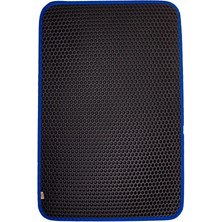 Mestore Cattie Kum Toplayıcı Fonksiyonel Kedi Paspası Altıgen 50-75 cm Mavi - Hexmatlblue