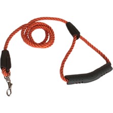 Mestore Üçlü Sarmallı Köpek Gezdirme Halatı 1 CM-120 cm Turuncu - Kny-Gzdrmhlt-Trnc