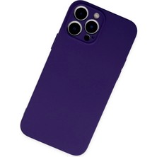 İlk El Grup  Iphone 13 Pro Max Kılıf Nano Içi Kadife Silikon - Mor