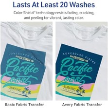 Nacario Hafif Kumaşlar Için Yazdırılabilir Isı Transferi Kağıdı, 8.5 "x 11", Mürekkep Püskürtmeli Yazıcı, 12 Ütü Transferleri (3275)