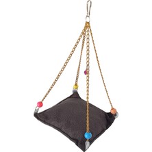 Mestore Markapet Zincirli Yataklı Kuş Hamağı Antrasit Renkte - SF-BL-1116