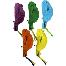 Mestore Catnipli Zilli  Peluş Kuş Kedi Köpek  Oyuncağı Çeşitli Renklerde 8 cm x 30 cm - RD-1024
