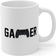 Ivart Gamer Tasarım Baskılı Premium Beyaz Porselen Kupa Bardak